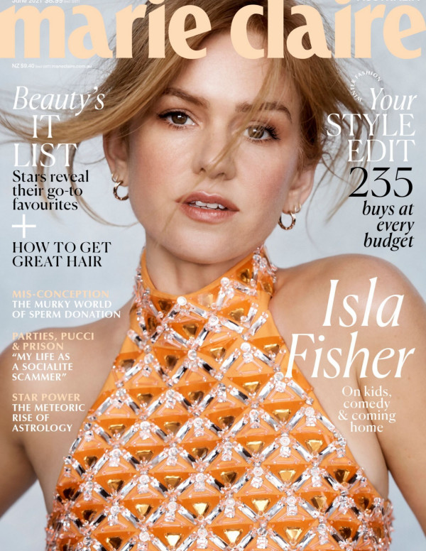 Isla Fisher dans Marie Claire magazine