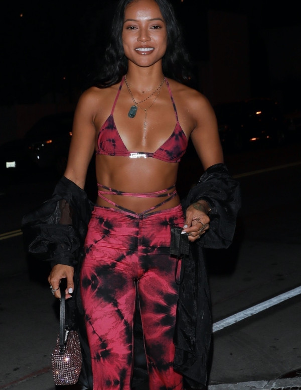 Karrueche Tran en soirée à West Hollywood