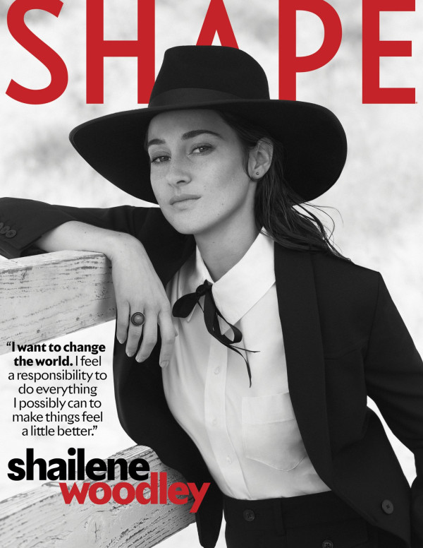 Shailene Woodley dans Shape Magazine