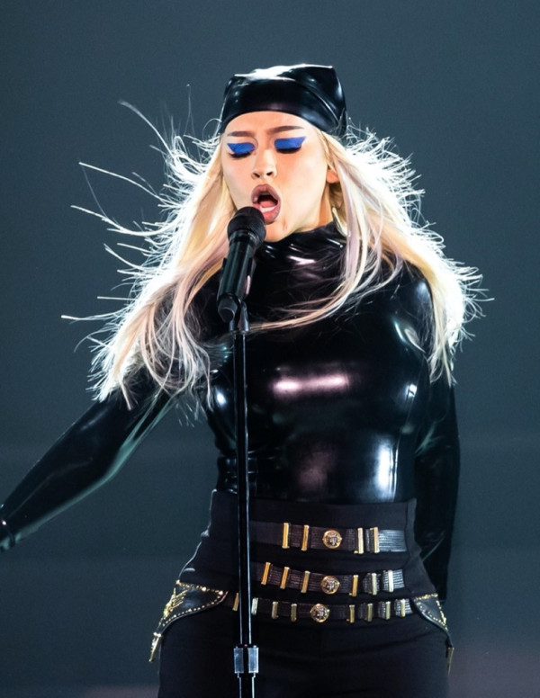 Christina Aguilera en concert au Virgin Hotels à Las Vegas