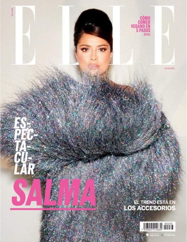 Salma Hayek dans ELLE Mexico