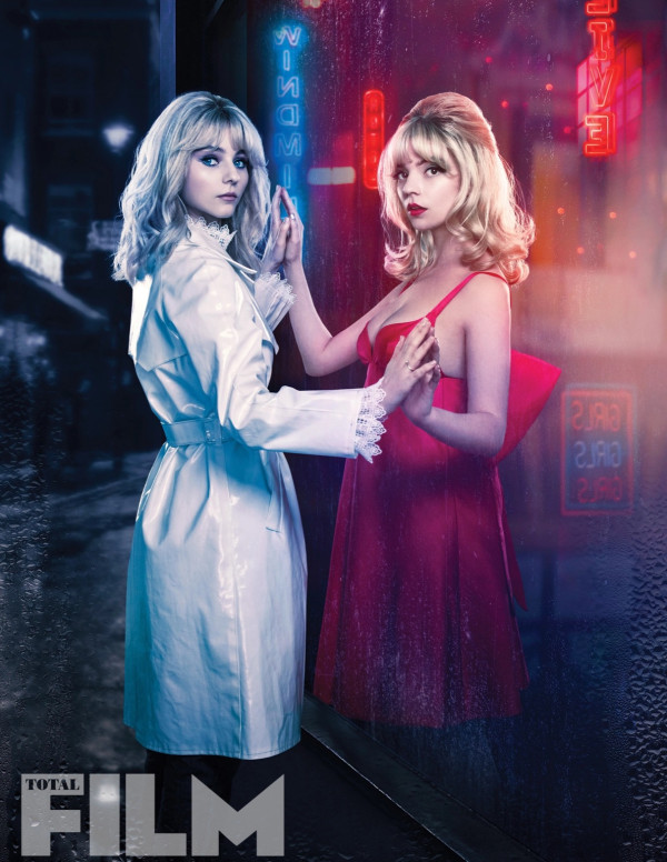 Thomasin McKenzie et Anya Taylor-Joy dans Total Film Mag pour la promo du film Last Night in Soho
