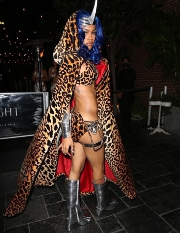 Teyana Taylor déguisé en je ne sais pas quoi à une soirée Halloween