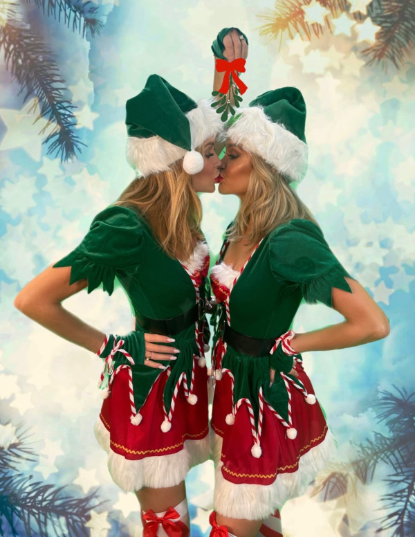 Amanda Holden et Ashley Roberts en shooting sexy de Noël