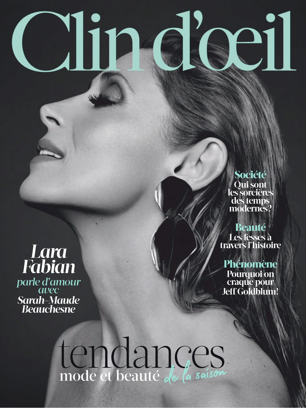 Lara Fabian dans Clin d'oeil magazine