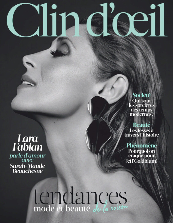 Lara Fabian dans Clin d'oeil magazine