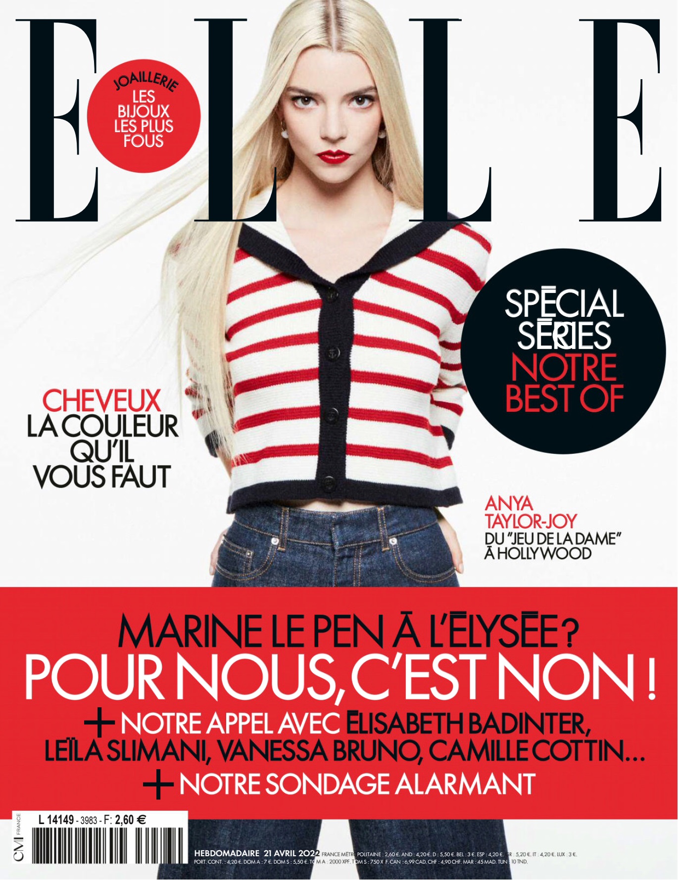 Anya Taylor-Joy dans Elle magazine (France)