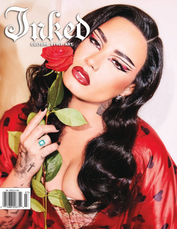 Demi Lovato dans Inked magazine