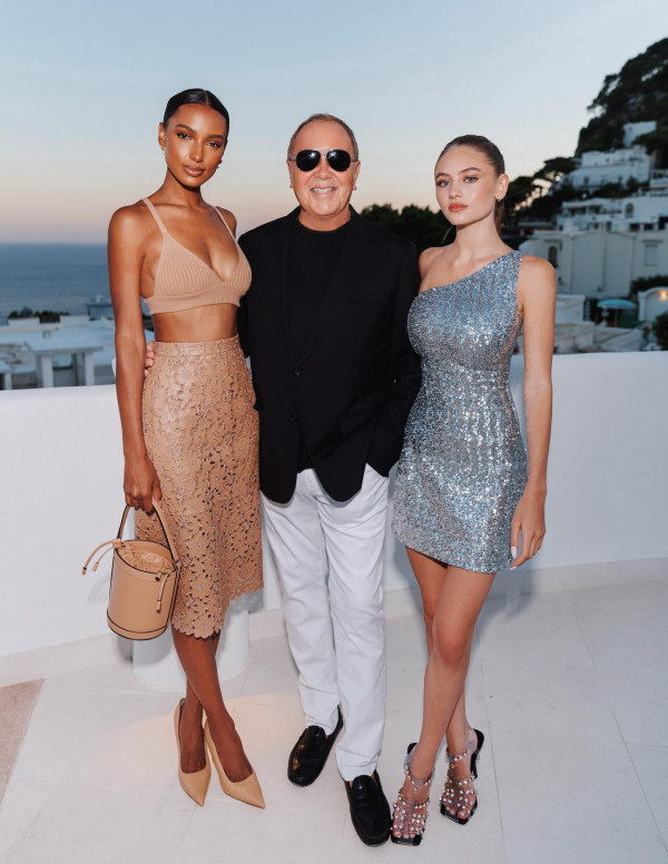 Leni Klum à la soirée Michael Kors à Capri