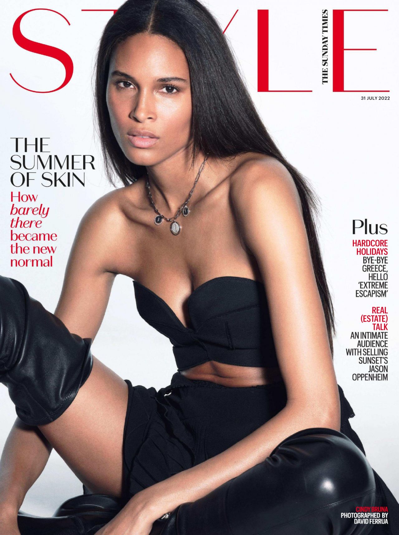 Cindy Bruna dans The Sunday Times Style magazine