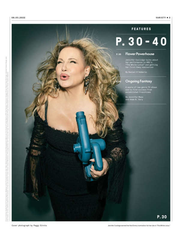 Jennifer Coolidge dans Variety Magazine