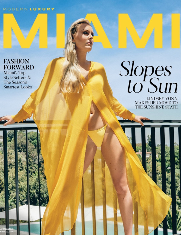 Lindsey Vonn sexy dans Modern Luxury Miami Magazine
