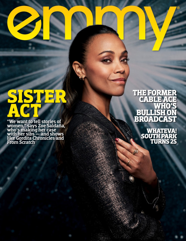 Zoe Saldana dans Emmy Magazine