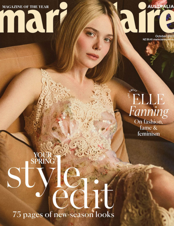 Elle Fanning dans Marie Claire magazine (Australie)