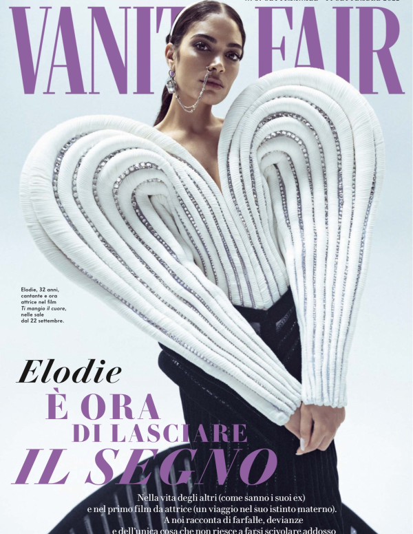 La chanteuse Elodie dans Vanity Fair (Italie)
