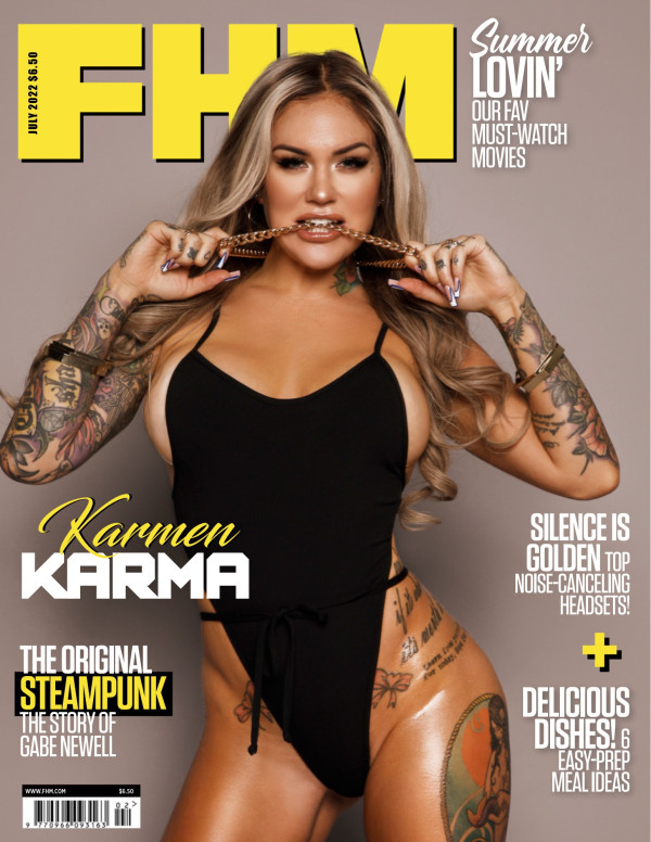 Karmen Karma sexy dans FHM magazine (USA)