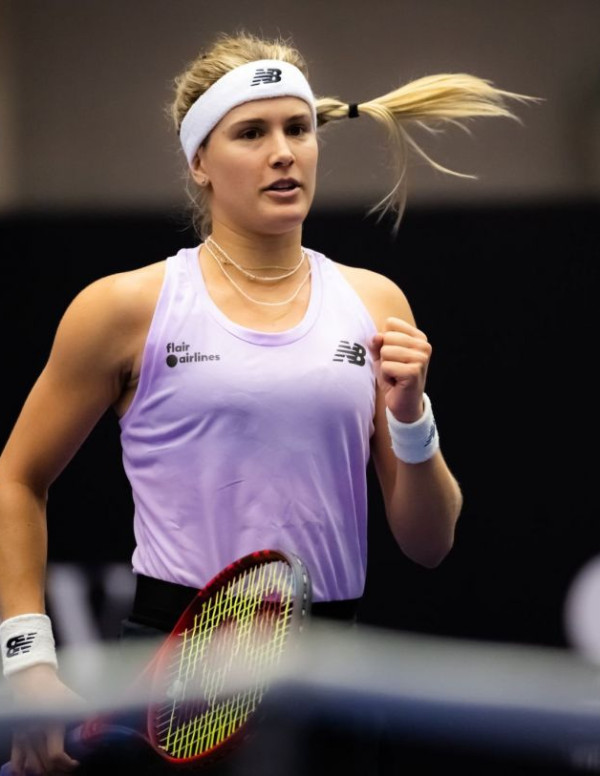 Eugenie Bouchard au tournoi de tennis d'Ostrava