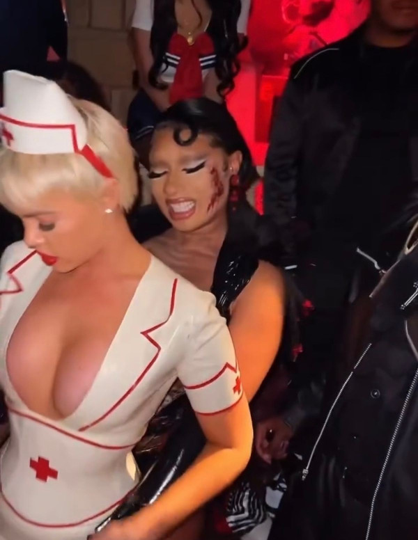 Megan Thee Stallion et Ashley Martelle en soirée Halloween à Los Angeles