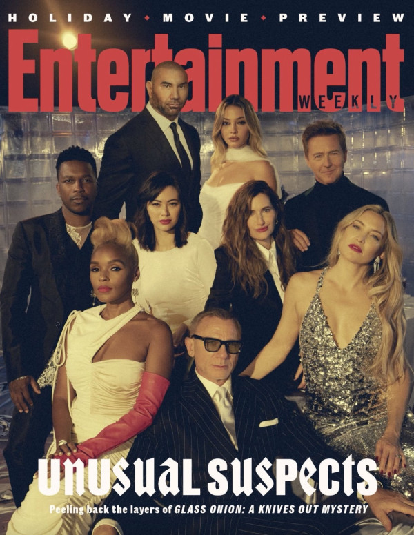 Kate Hudson, Jessica Henwick et Madelyn Cline dans Entertainment Weekly magazine