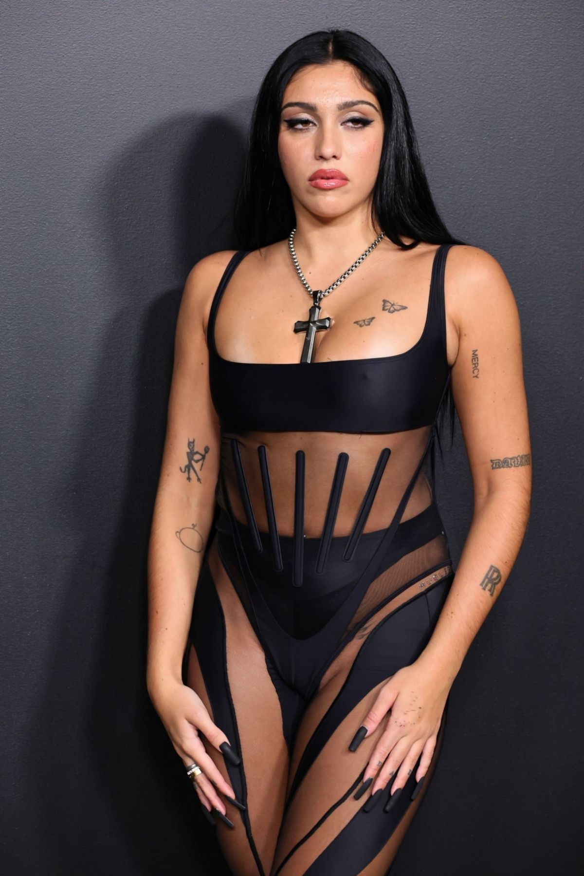 Lourdes Leon sexy à la soirée Thierry Mugler