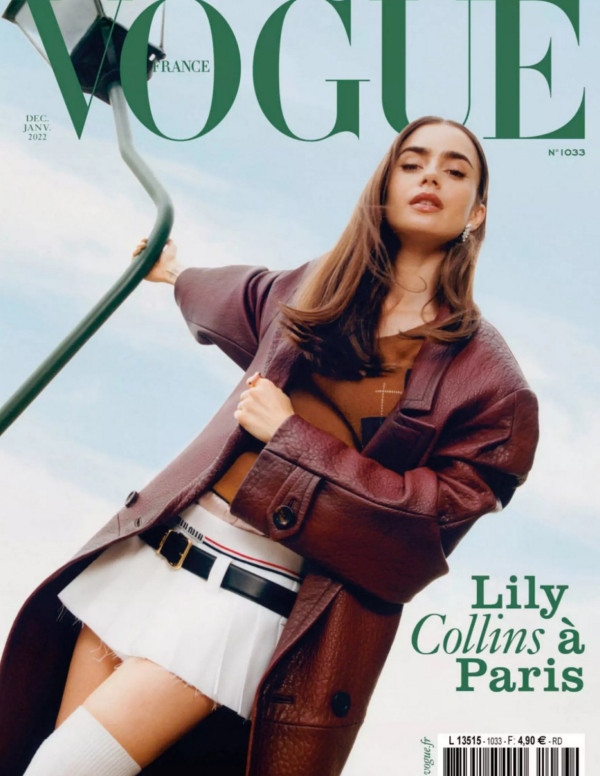 Lily Collins dans Vogue magazine (France)