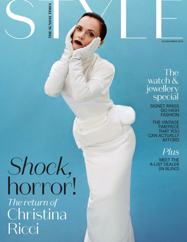 Christina Ricci dans The Sunday Times Style magazine
