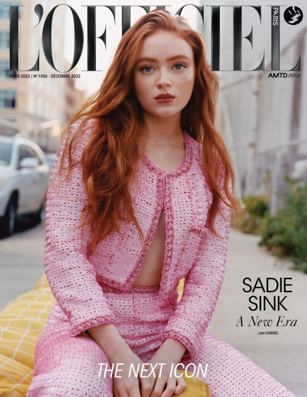 Sadie Sink dans L'Officiel magazine (USA)