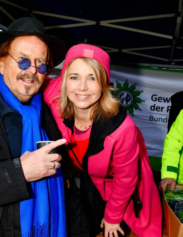 Tina Ruland à Berlin pour aider les sans abris