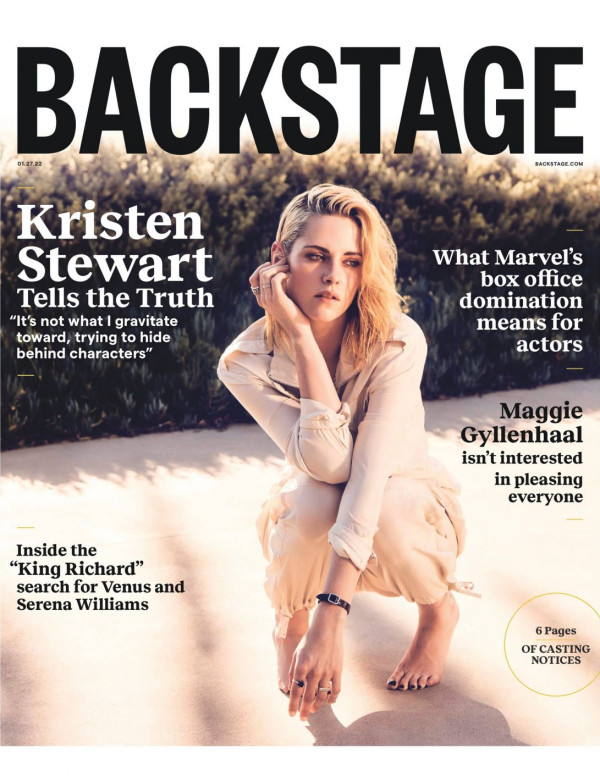 Kristen Stewart dans Backstage Magazine