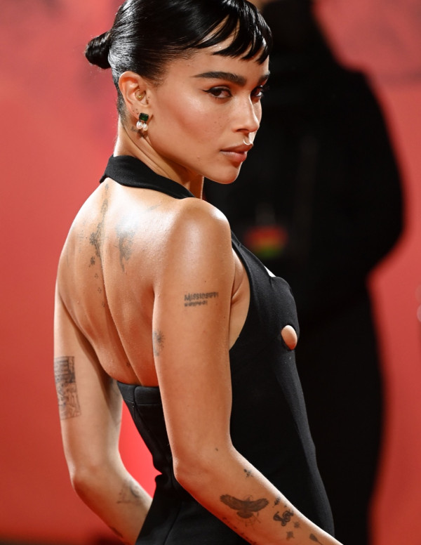 Zoe Kravitz à Londres pour la première du film The Batman