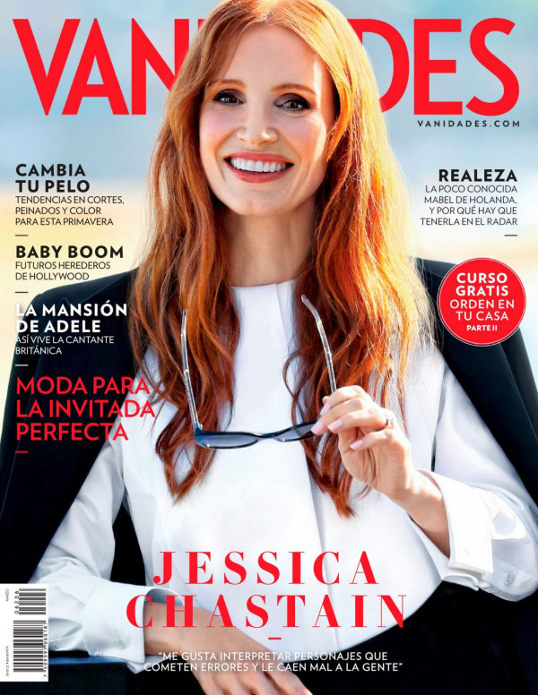 Jessica Chastain dans Vanidades magazine (Mexique)