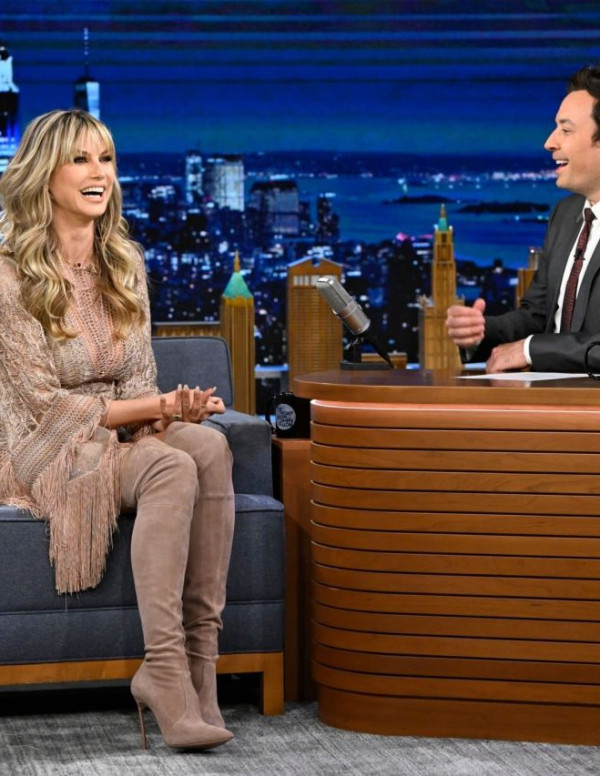 Heidi Klum dans l'émission The Tonight Show