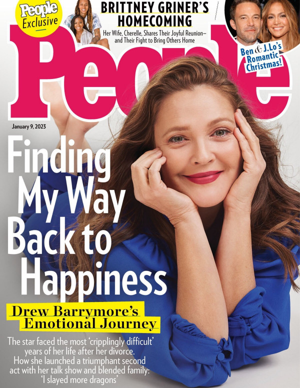 Drew Barrymore dans People magazine (USA)