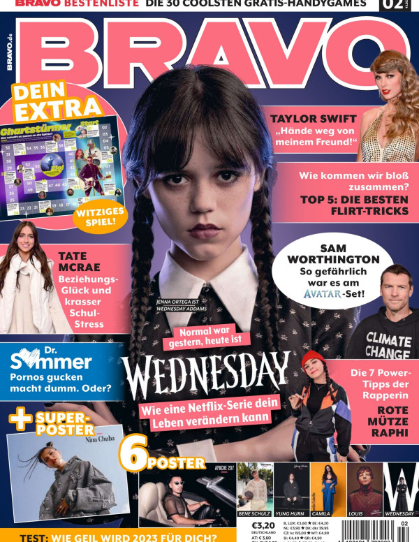 Jenna Ortega dans Bravo Magazine