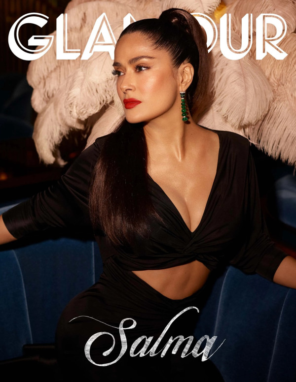 Salma Hayek dans Glamour magazine (US)