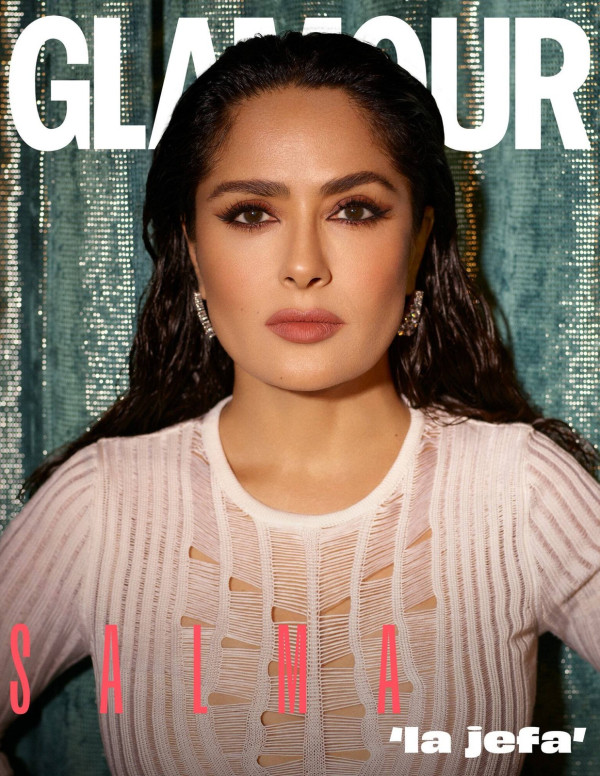 Salma Hayek dans glamour magazine (Espagne)