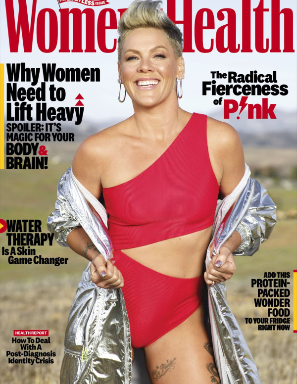 Pink dans Women's Health magazine