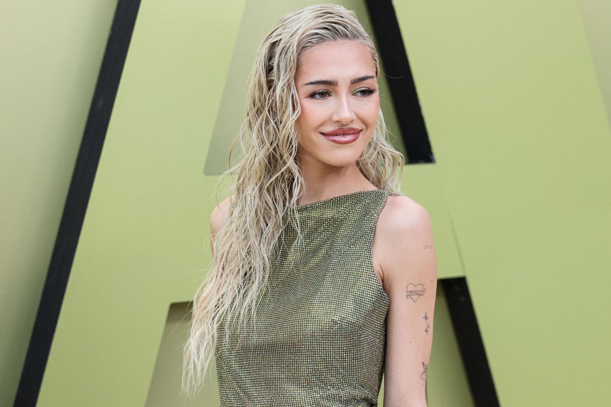 Delilah Belle Hamlin au défilé Versace