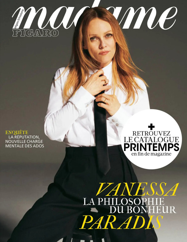 Vanessa Paradis dans Madame Figaro magazine