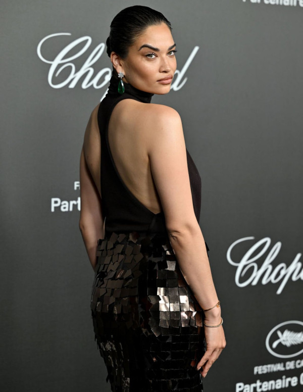 Shanina Shaik à la soirée Chopard à Cannes