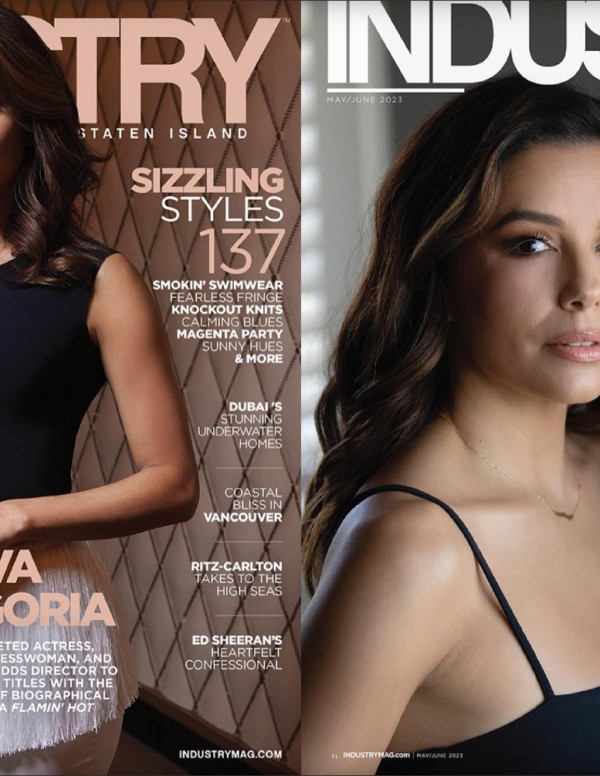 Eva Longoria en couverture d'Industry Magazine