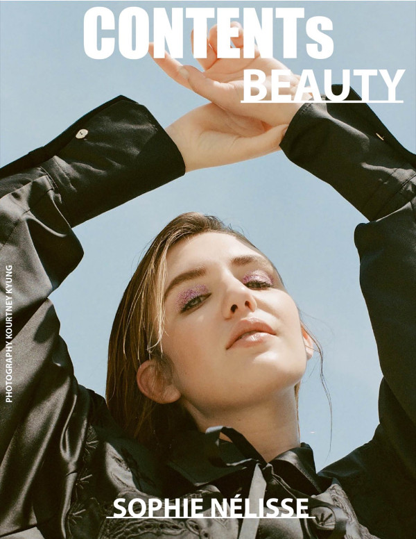 Sophie Nelisse dans Contents Beauty magazine