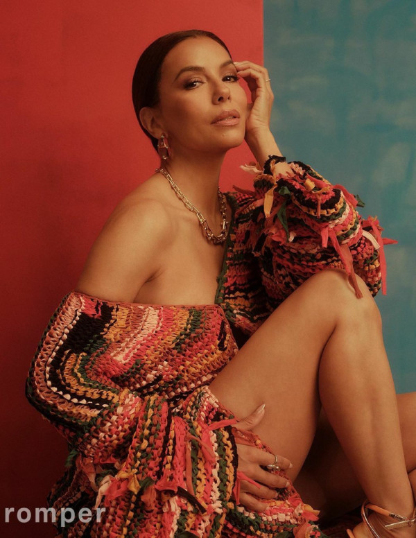 Eva Longoria dans Romper magazine