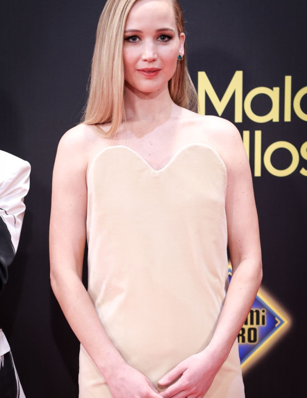 Jennifer Lawrence à la première de Le Challenge à Madrid