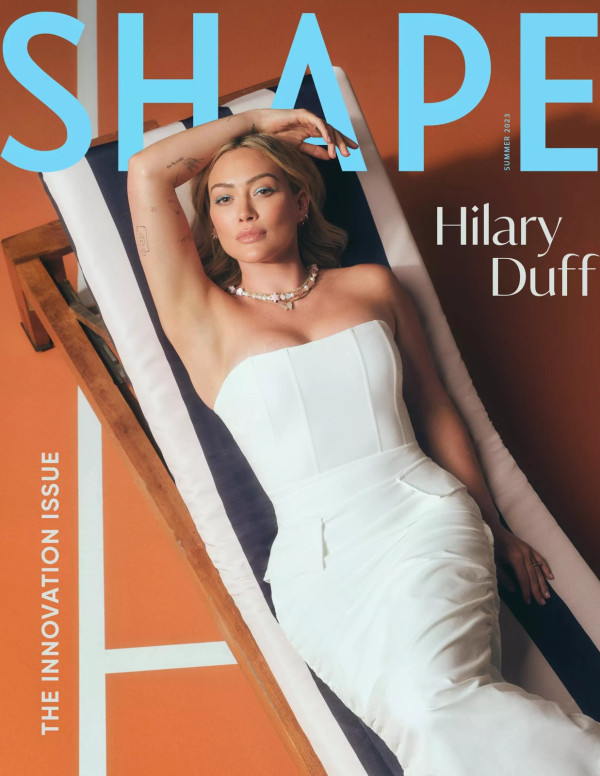Hilary Duff dans Shape magazine