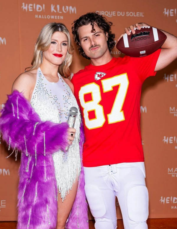 Eugenie Bouchard à la soirée Halloween d'Heidi Klum à New York
