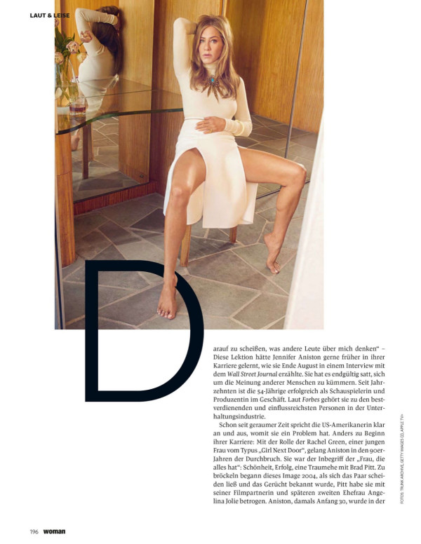Jennifer Aniston dans Woman Magazine ( Autriche )
