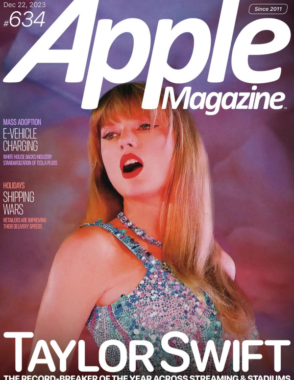 Taylor Swift, une icône de la musique en couverture d'Apple Magazine