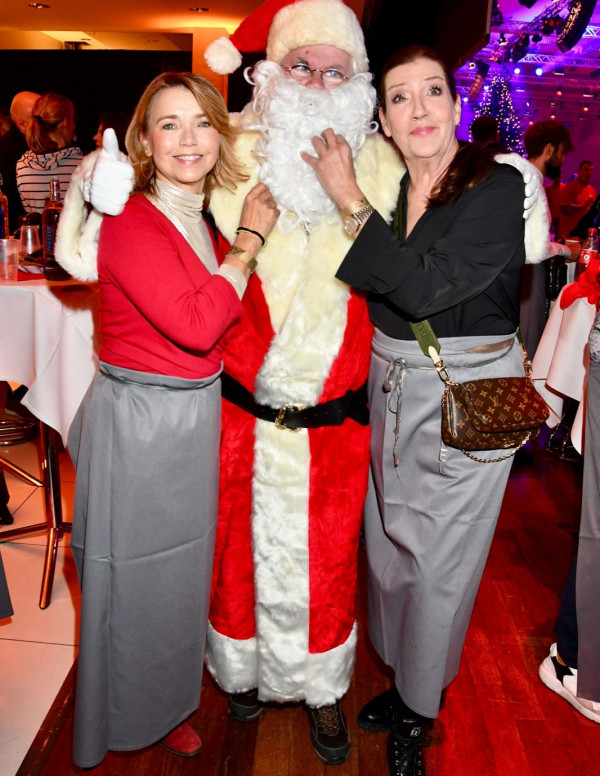 Tina Ruland en soirée de Noël à Berlin