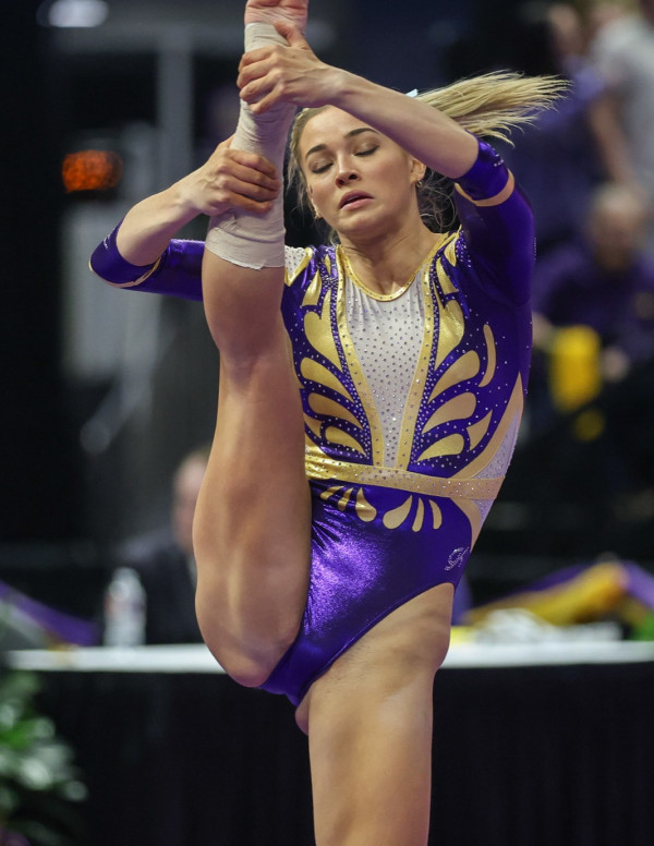 Olivia Dunne, une gymnaste sensationnelle au gala de gymnastique Kentucky v LSU